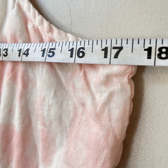 RAILS MIDI Dress XL LINEN Blend DELILAH Pink Tie Dye Adj. Spaghetti Straps $188 - Picture 11 of 13